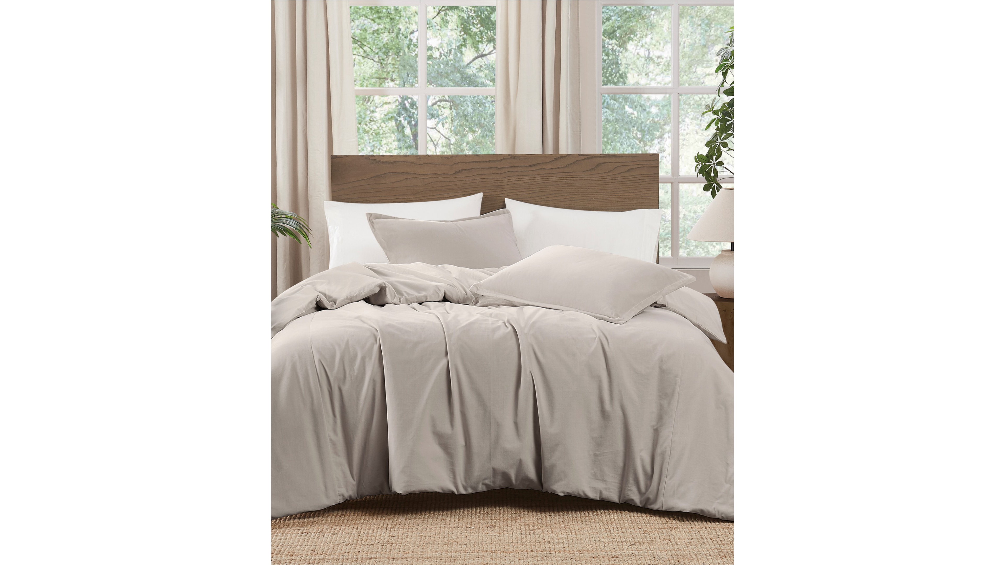 Brooklyn Loom Matte Cotton Velvet 3-Piece Duvet Cover Set, King