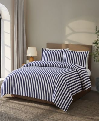 Brooklyn Loom Levi Stripe 3-Piece Comforter Set, King