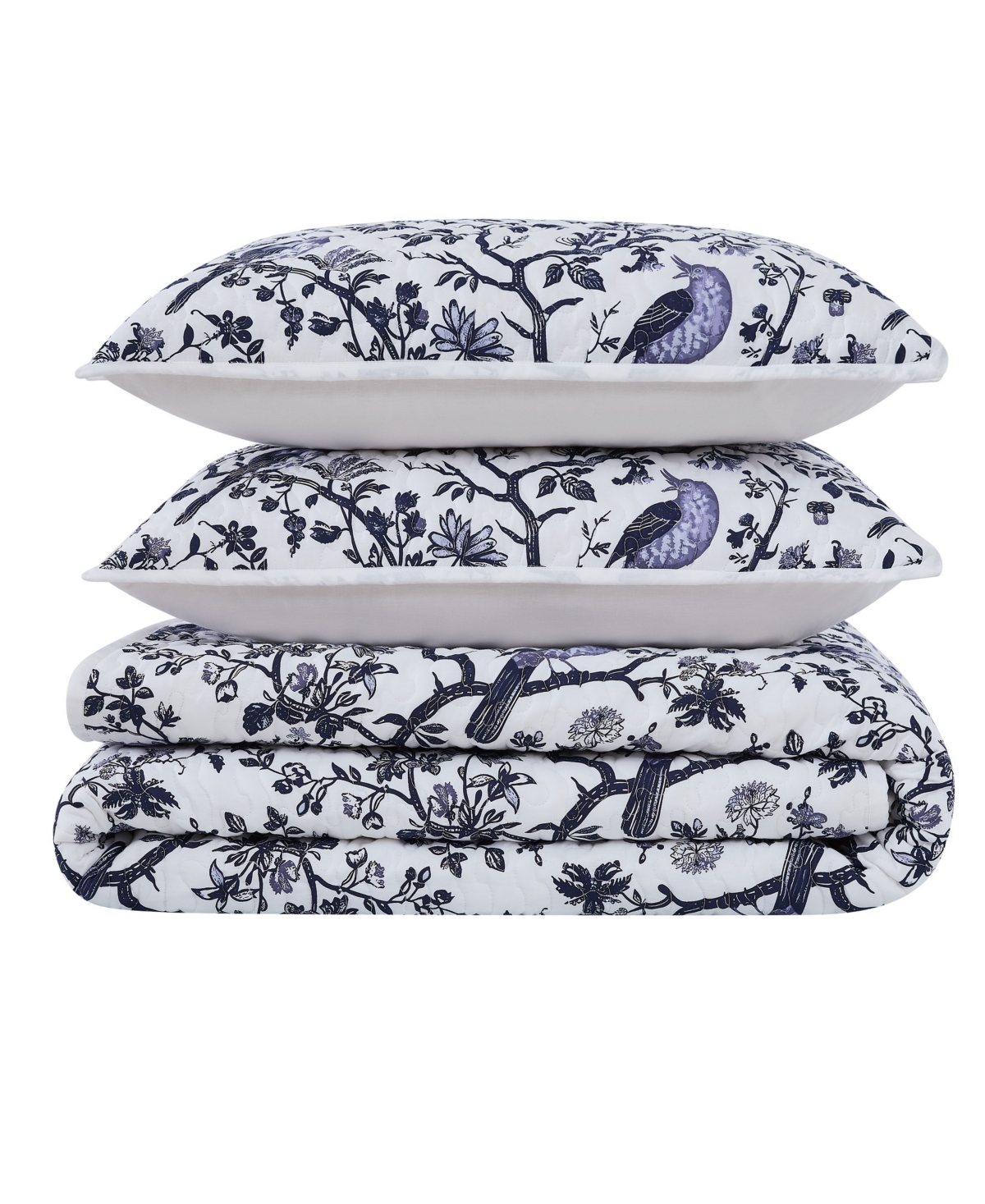 Brooklyn Loom Ava Floral 3-Piece Quilt Set, King