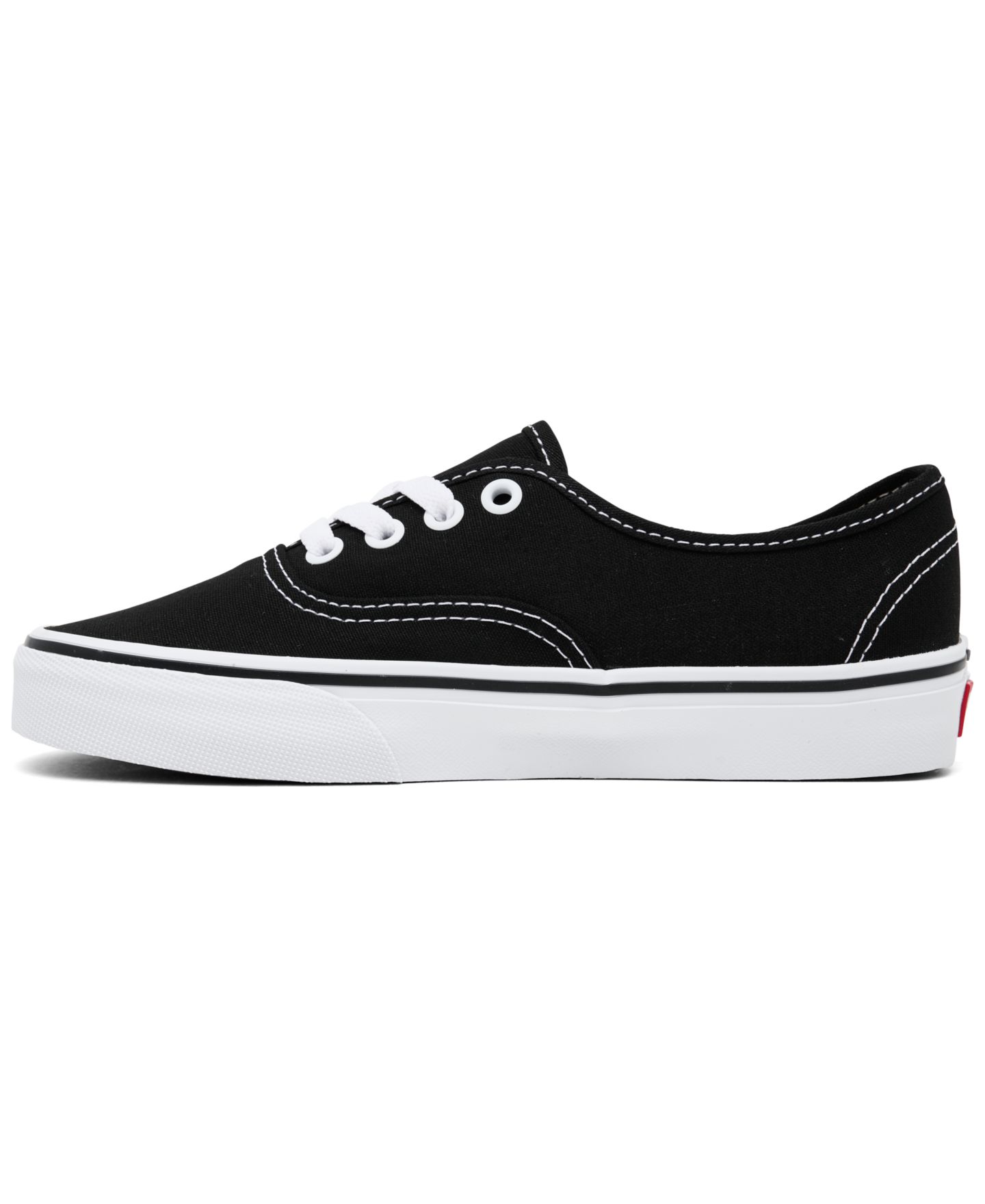Кроссовки Vans Authentic Lifestyle Sneakers from Finish Line для мальчиков, цвет: Чёрный / Белый — фото 3
