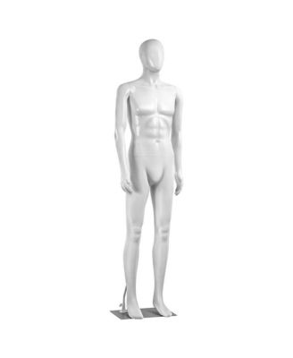Male Mannequin Torso Dress Form, Full Body Adjustable Stand