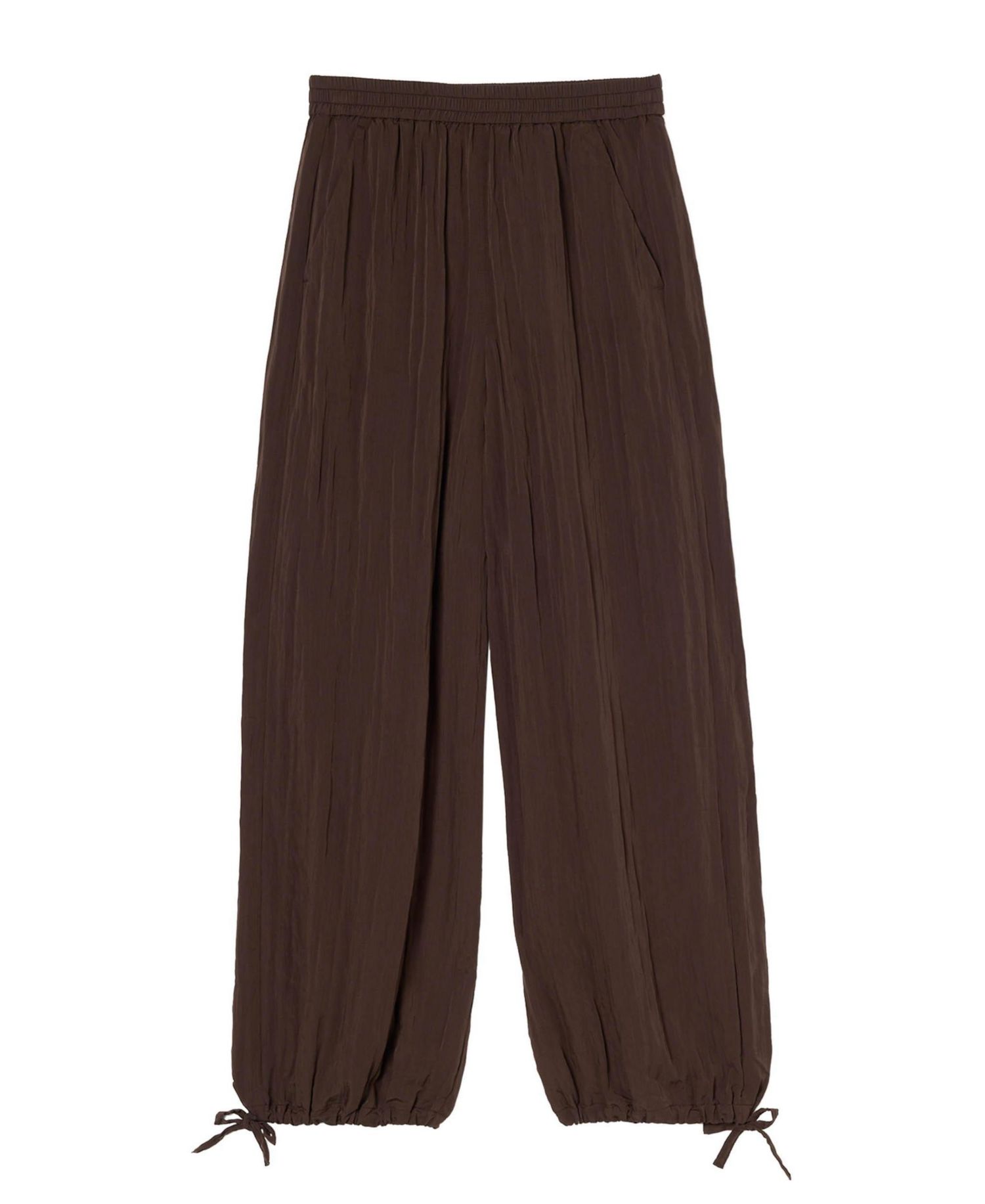 Women's Balloon Tie Hem Trousers
