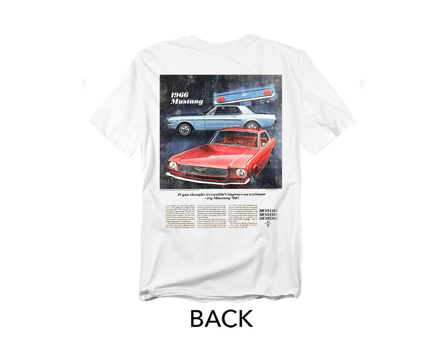 Men's Ford 66 Advert Front Back T-Shirt