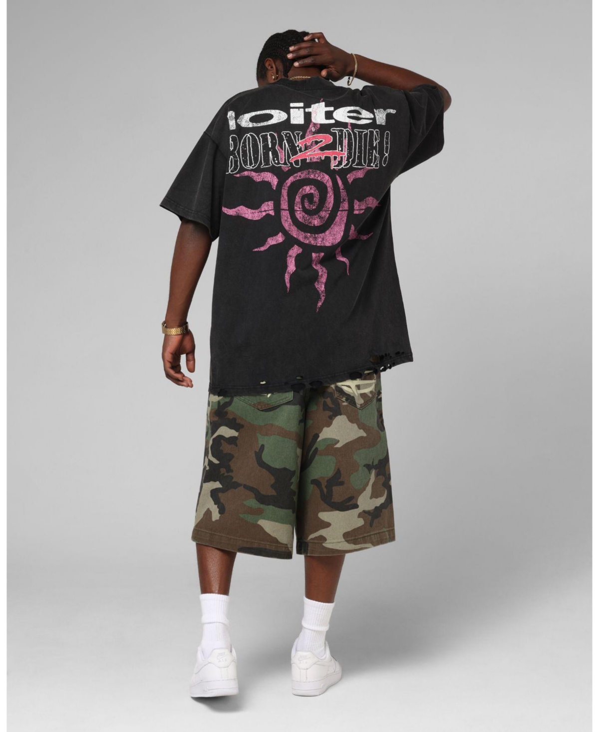 Loiter Men's Silicone Premium Vintage T-Shirt