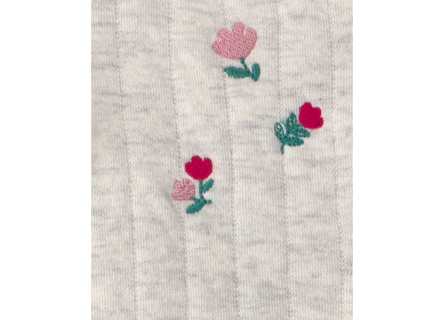 Baby Girls' Floral Sleeveless Cardigan, Bodysuit and Pants, 3-Piece Set