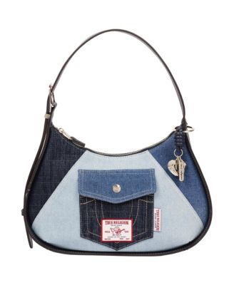 Women's Zip Top Hobo Bag with Signature Pocket Detail