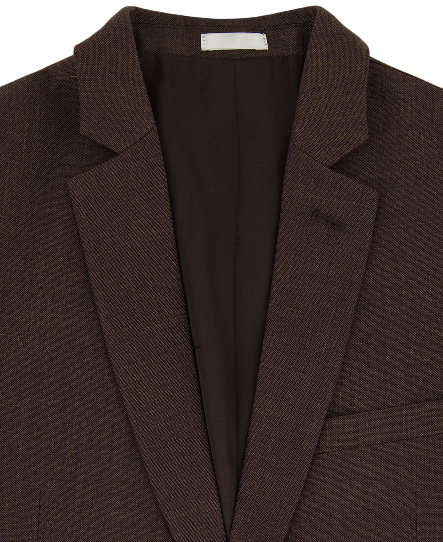 Куртка Calvin Klein Stretch Refined Sharkskin Long-Sleeve Jacket для мальчиков, цвет: Тёмный коричневый — фото 3