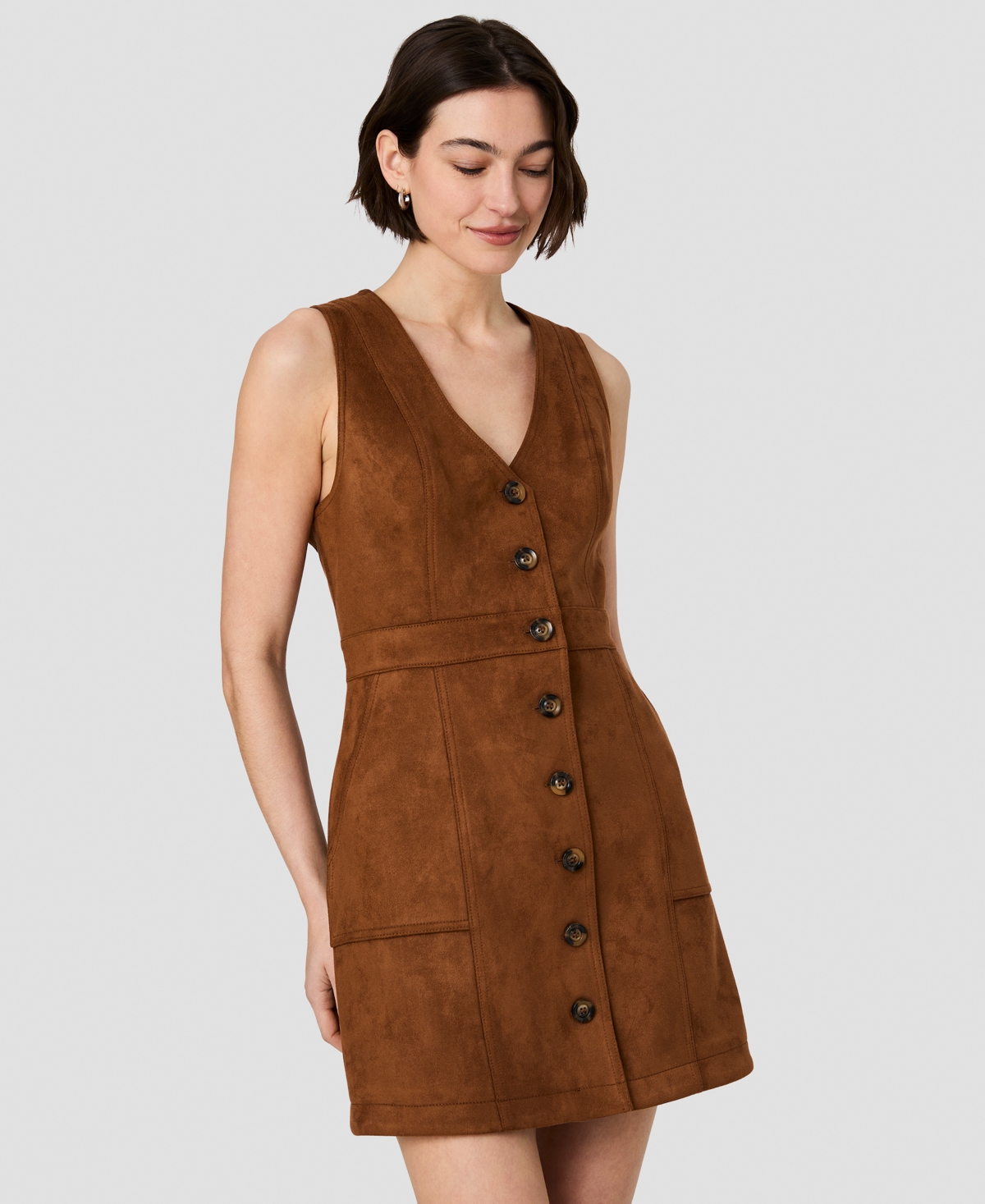 French Connection Women's Laney V-Neck Sleeveless Mini Dress