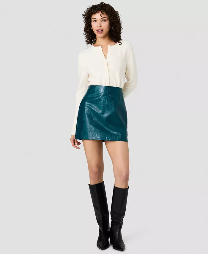 Women's Side-Zipper Mini Skirt - thumbnail 8