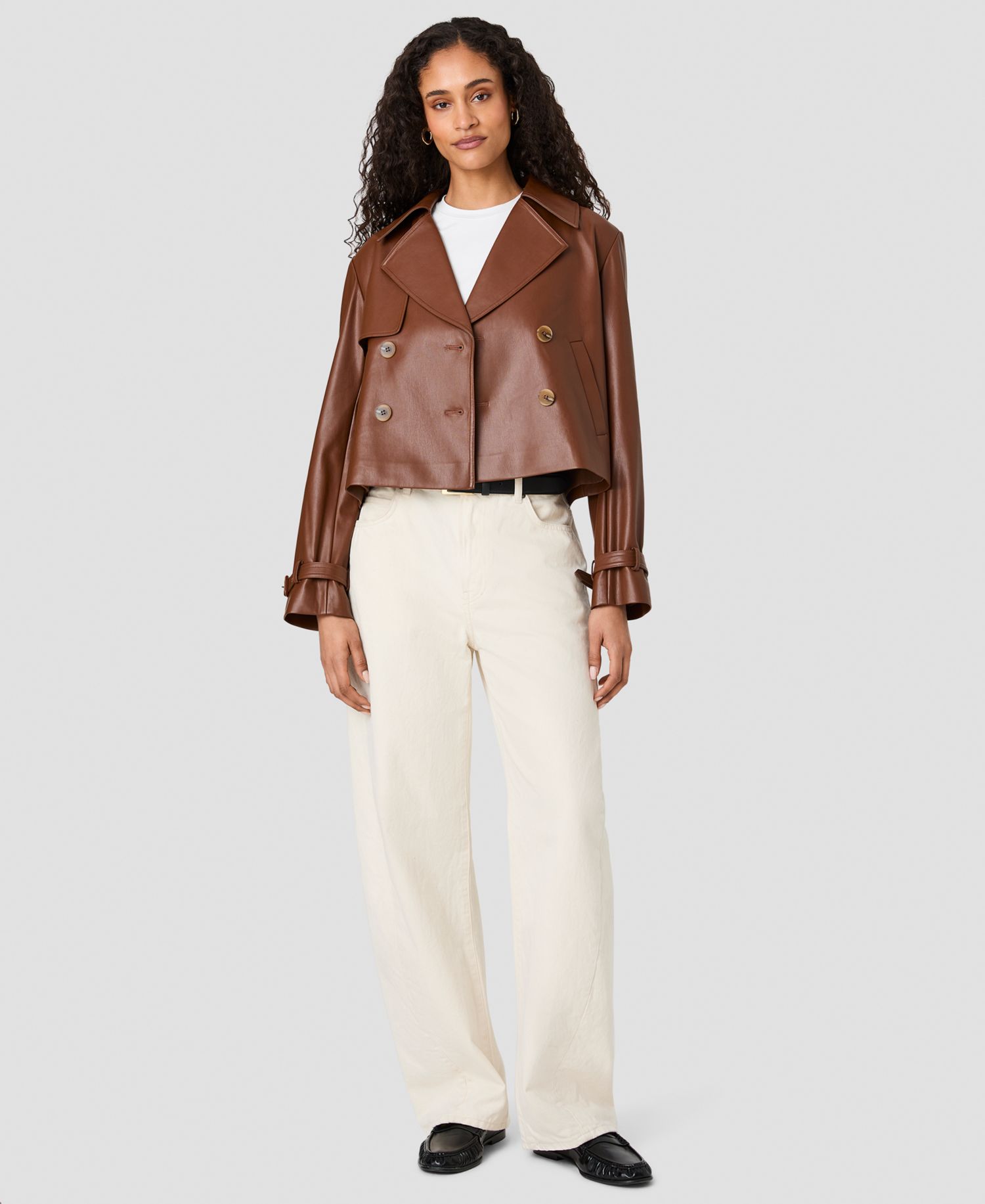 Women's Porto Button-Front Cropped Jacket