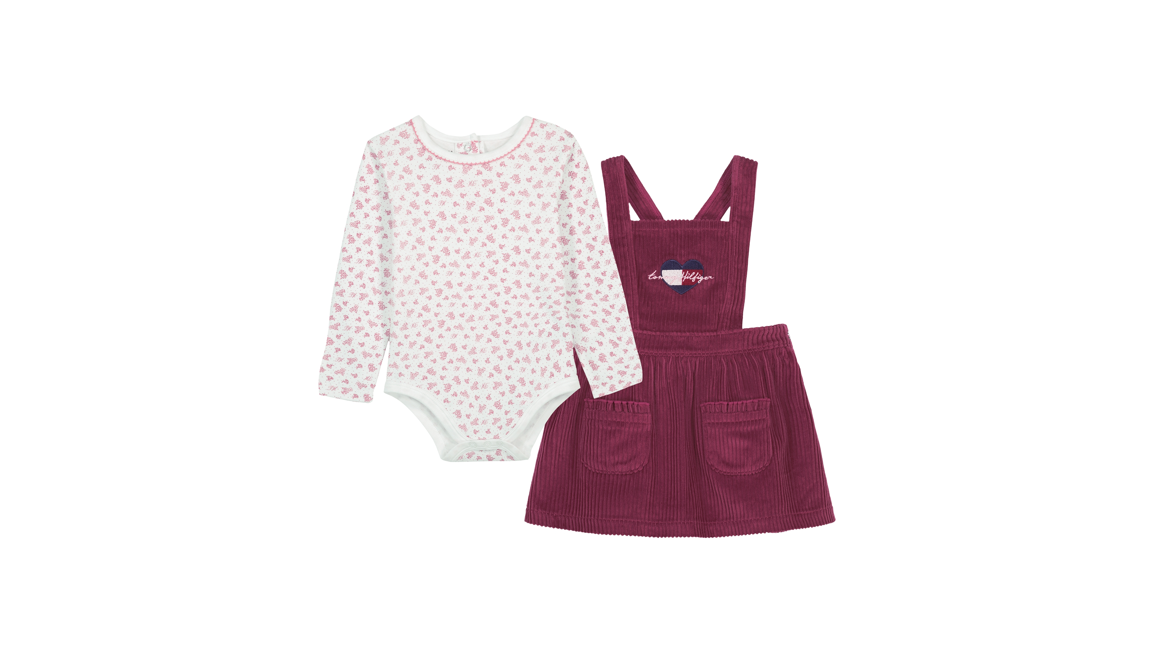 Tommy Hilfiger Baby Girls' Bodysuit and Jumper, 2-Piece Set