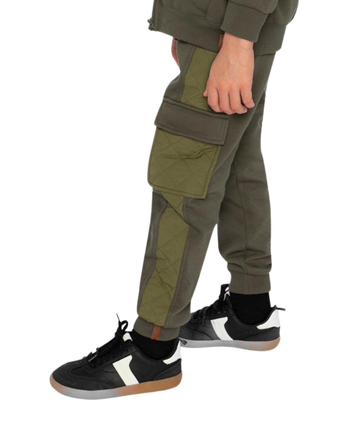Deux par Toddler Boys (2T - 5T) Fleece Bi-Material Sweatpants