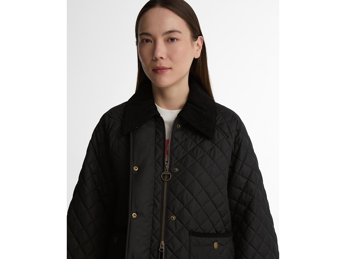 Женское пальто Barbour Ava Quilted Short Coat, Created for Macy's, цвет: Чёрный — фото 3
