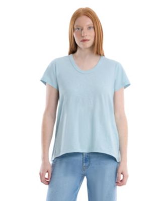 Women's Short Sleeve Shrunken Boyfriend Tee