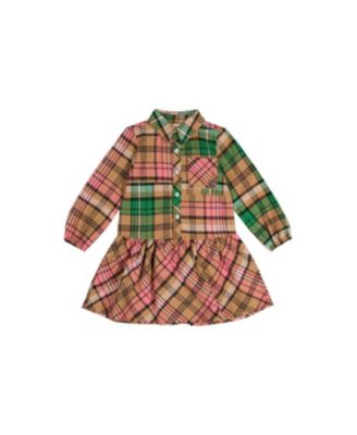 Girls (2T-5T) Shirt Plaid Dress