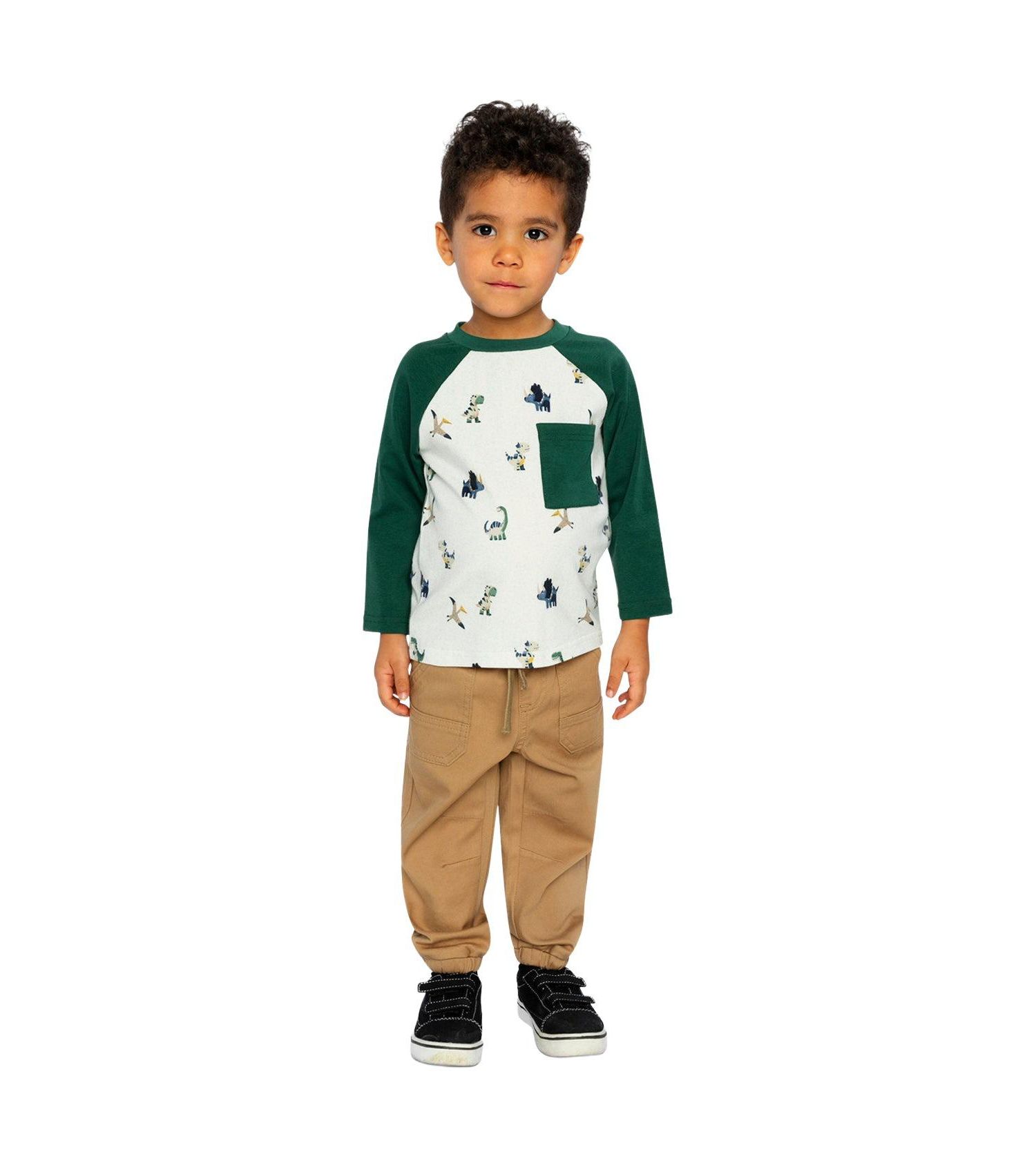 Little Boys (6Y-8Y) Long Sleeve Raglan T-Shirt
