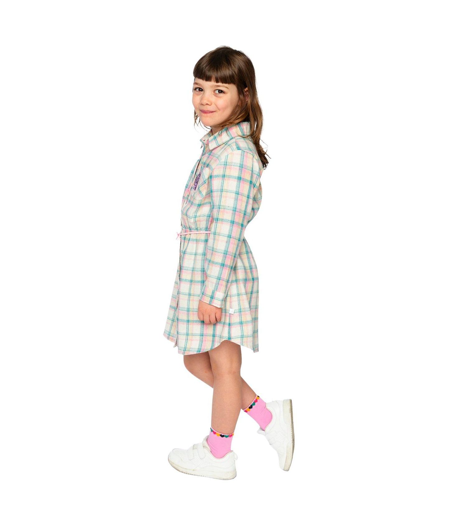 Little and Big Girl 6-14Y Shirt Dress with Belt