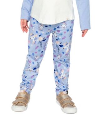 Little and Big Girl (6-12) Printed Leggings Unicorn Print