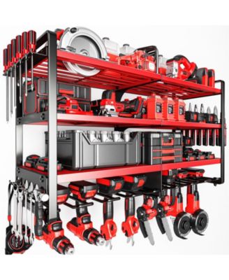 Power Tool Organizer Wall Mount Metal Drill Holder Rack