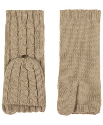Core Cable Knit Pop Top Gloves