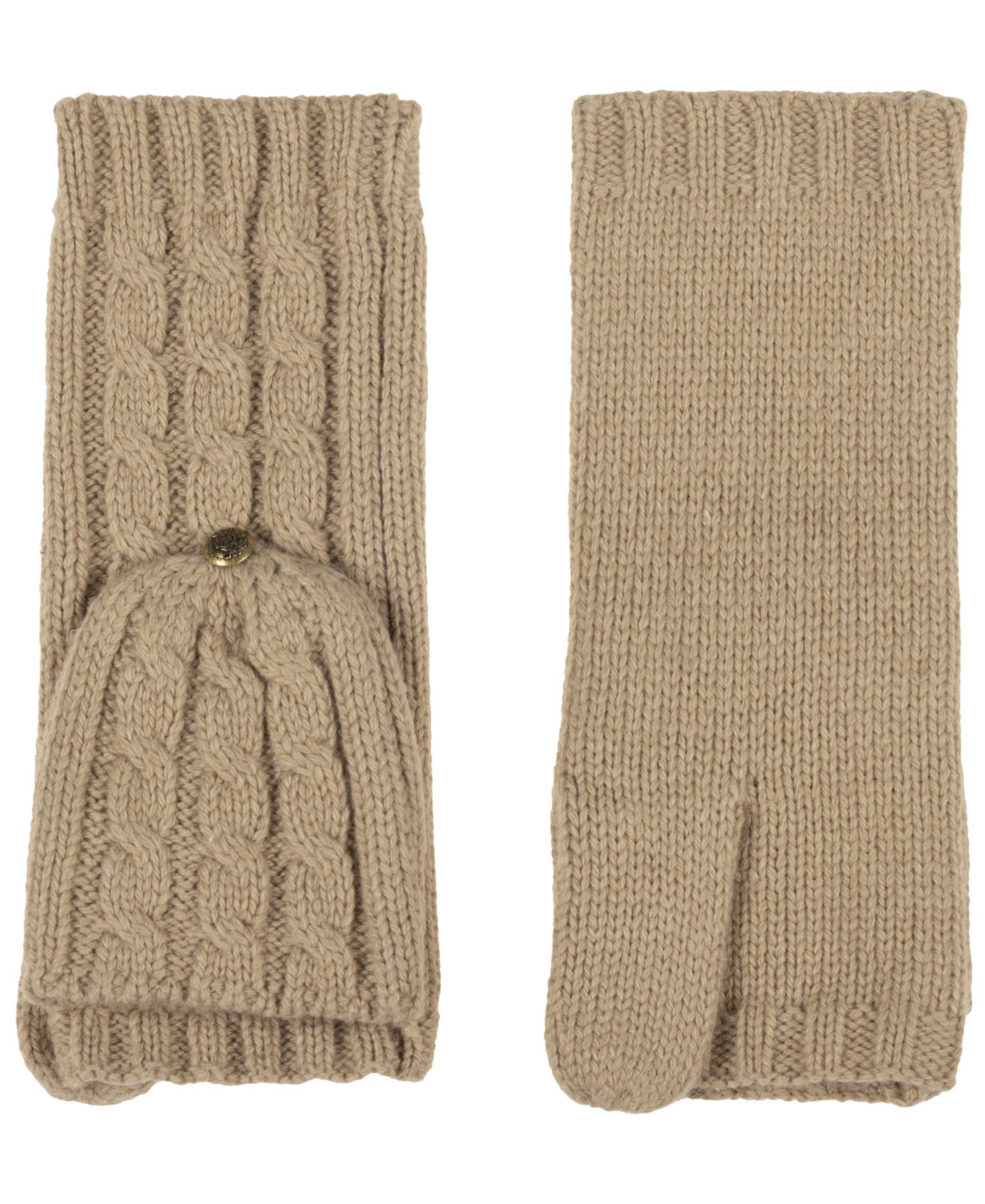 Core Cable Knit Pop Top Gloves