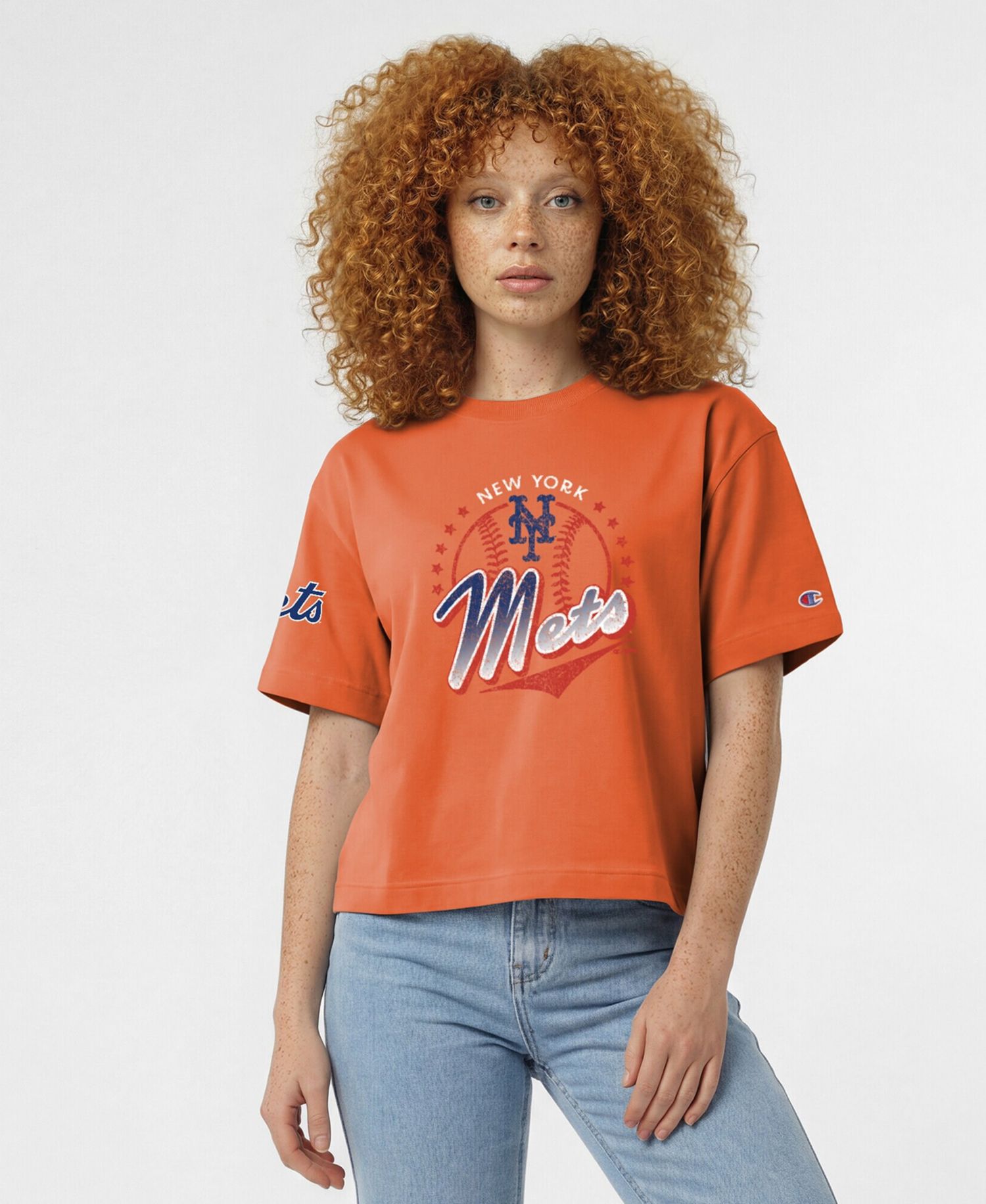 Women's Orange New York Mets All-Star T-Shirt