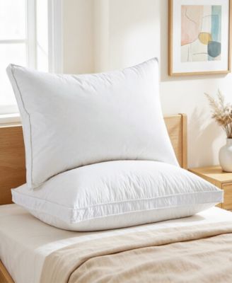 Down-Around Design Cotton Gusseted 2-Pack Pillows