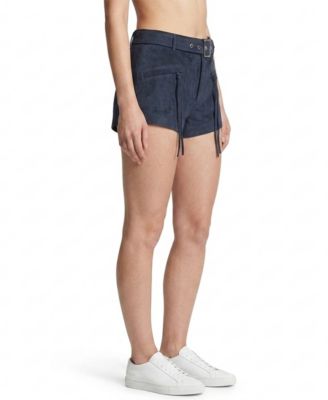 Women's Midnight Drift High-Rise Suede Shorts thumbnail 2