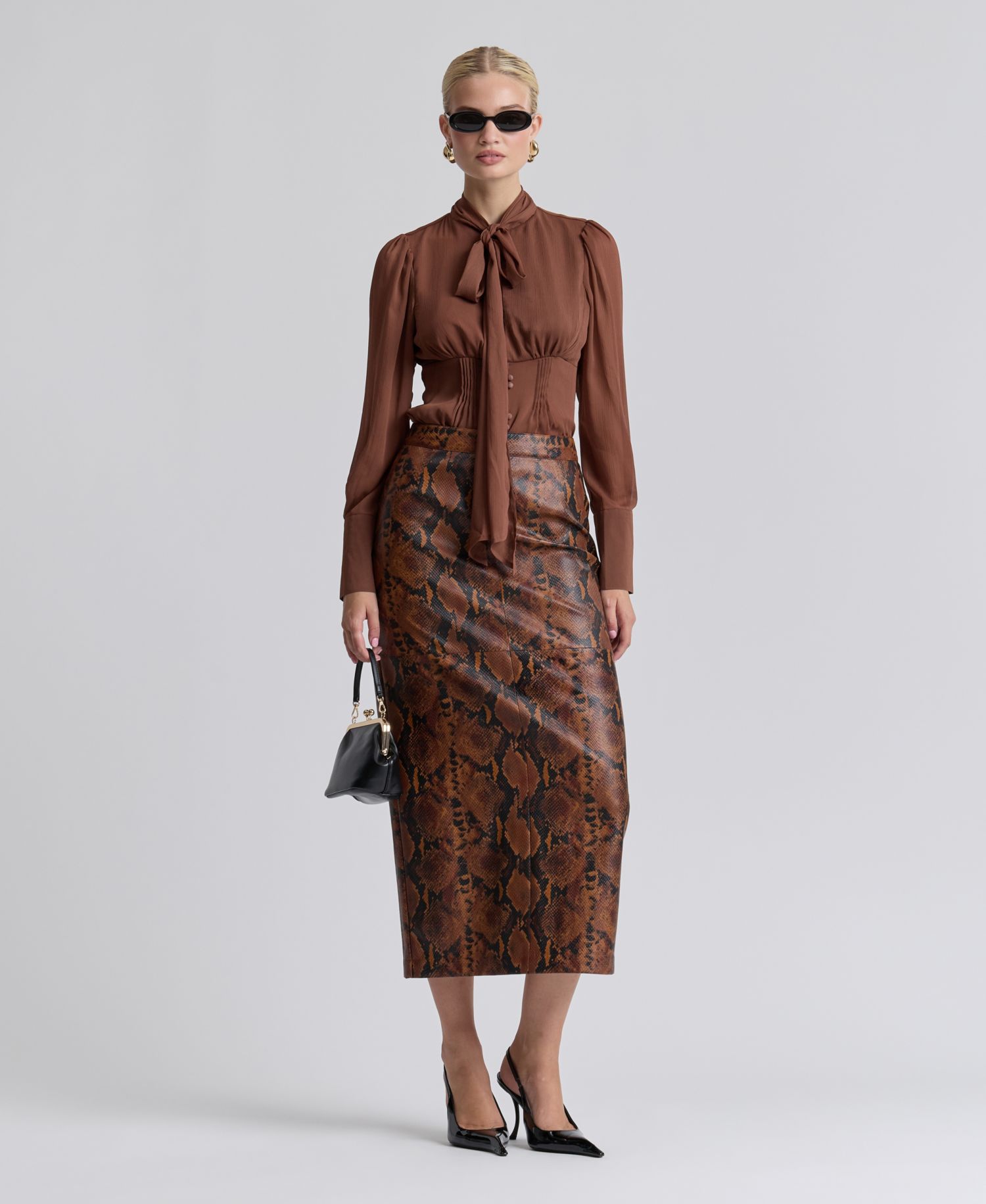 Women's Fitted Midi Skirt