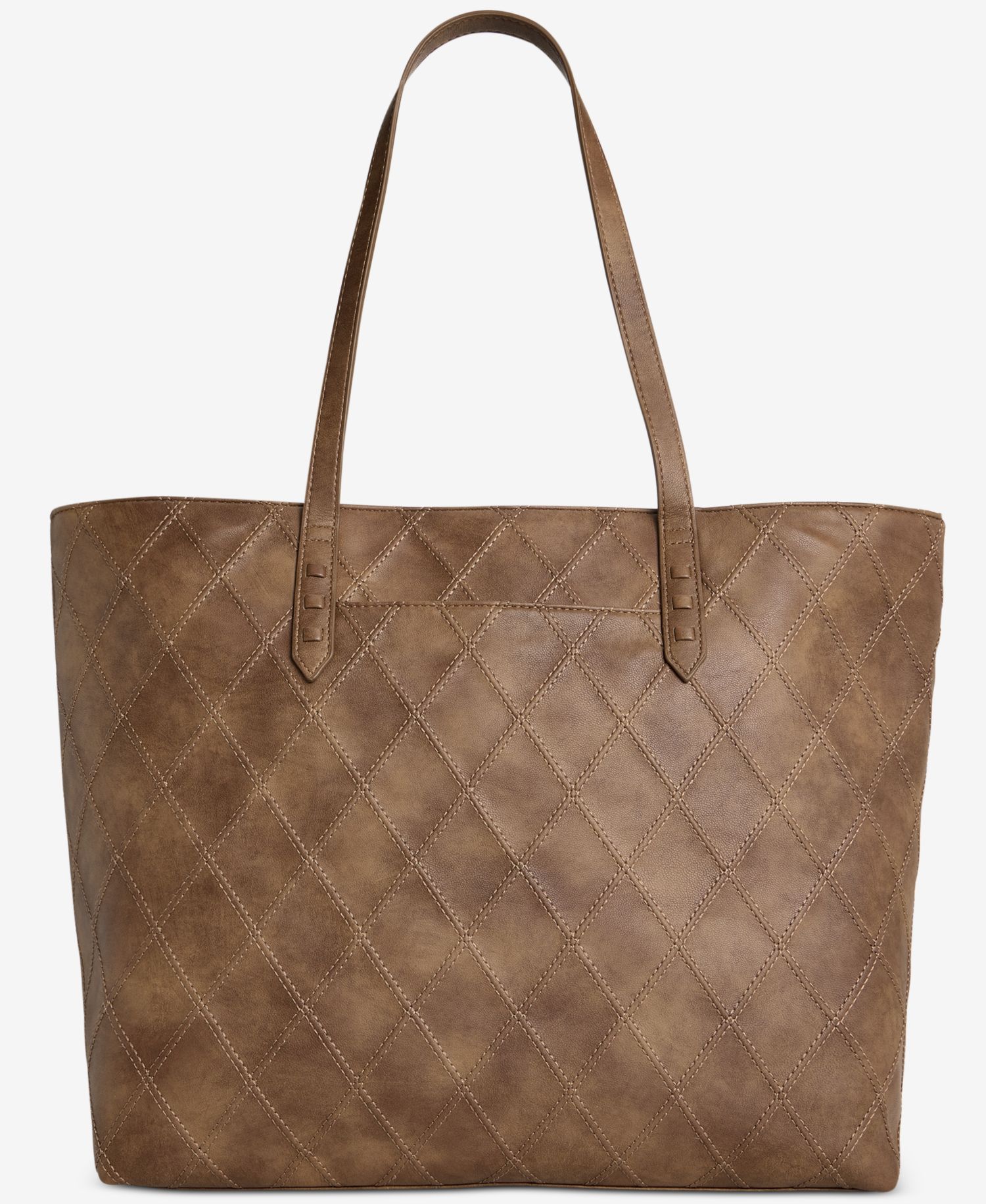 Large Diamond Quilted Tote Bag