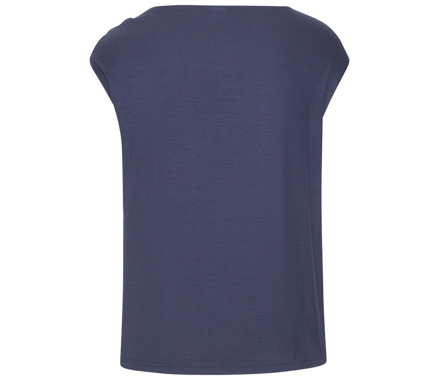 Women's Viscose Asymmetrical Ring Detail Short-Sleeve Top