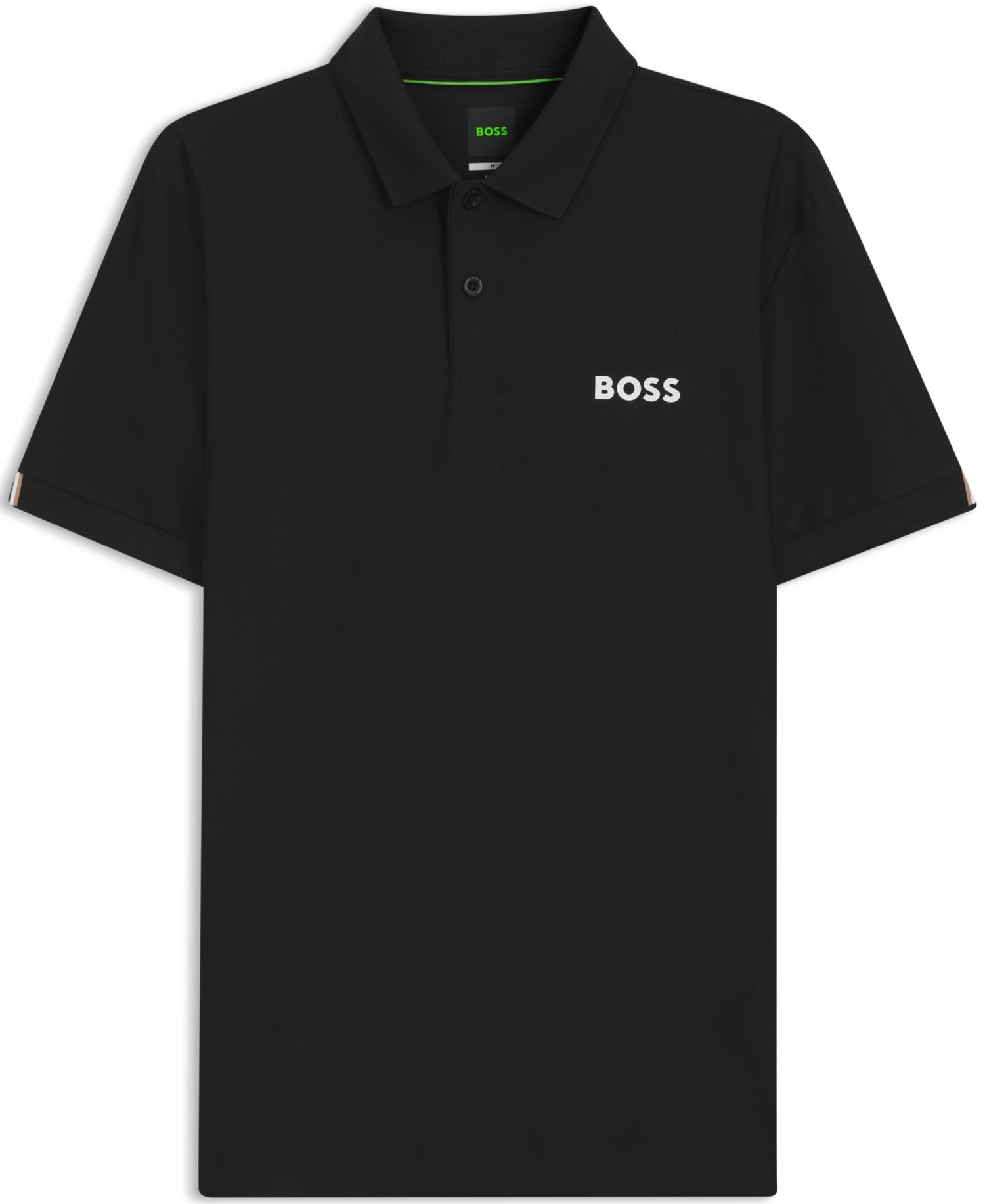 Men's Four-Way Stretch Stripe-Jersey Slim-Fit Polo Shirt