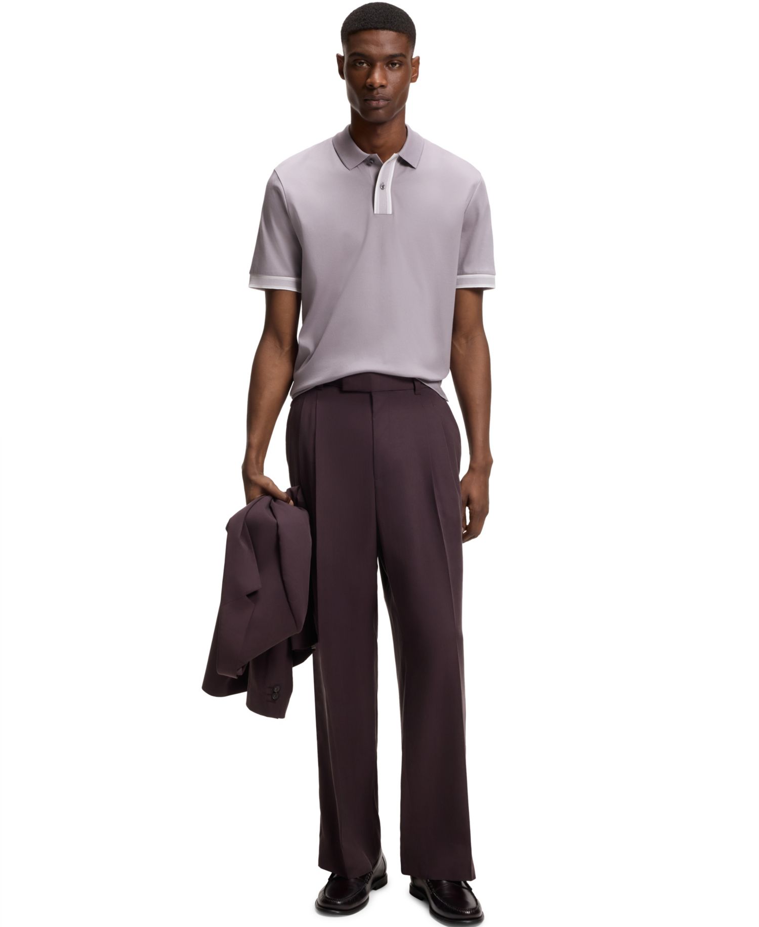 Men's Mercerized-Cotton Regular-Fit Polo Shirt