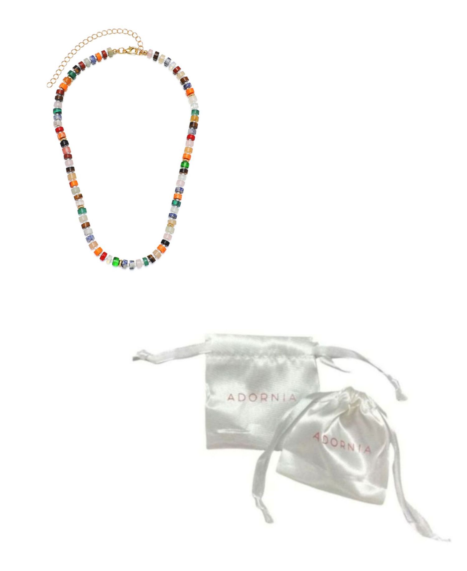 Rainbow Beaded Necklace