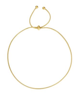 Tarnish Resistant Gold Bolo Adjustable Chain Anklet