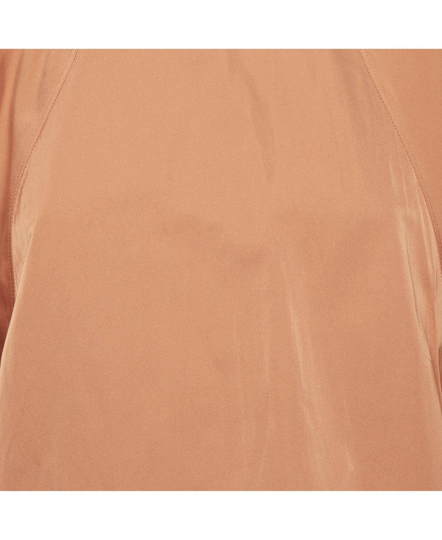 Women's Ruched-Sleeve Silk-Blend Top