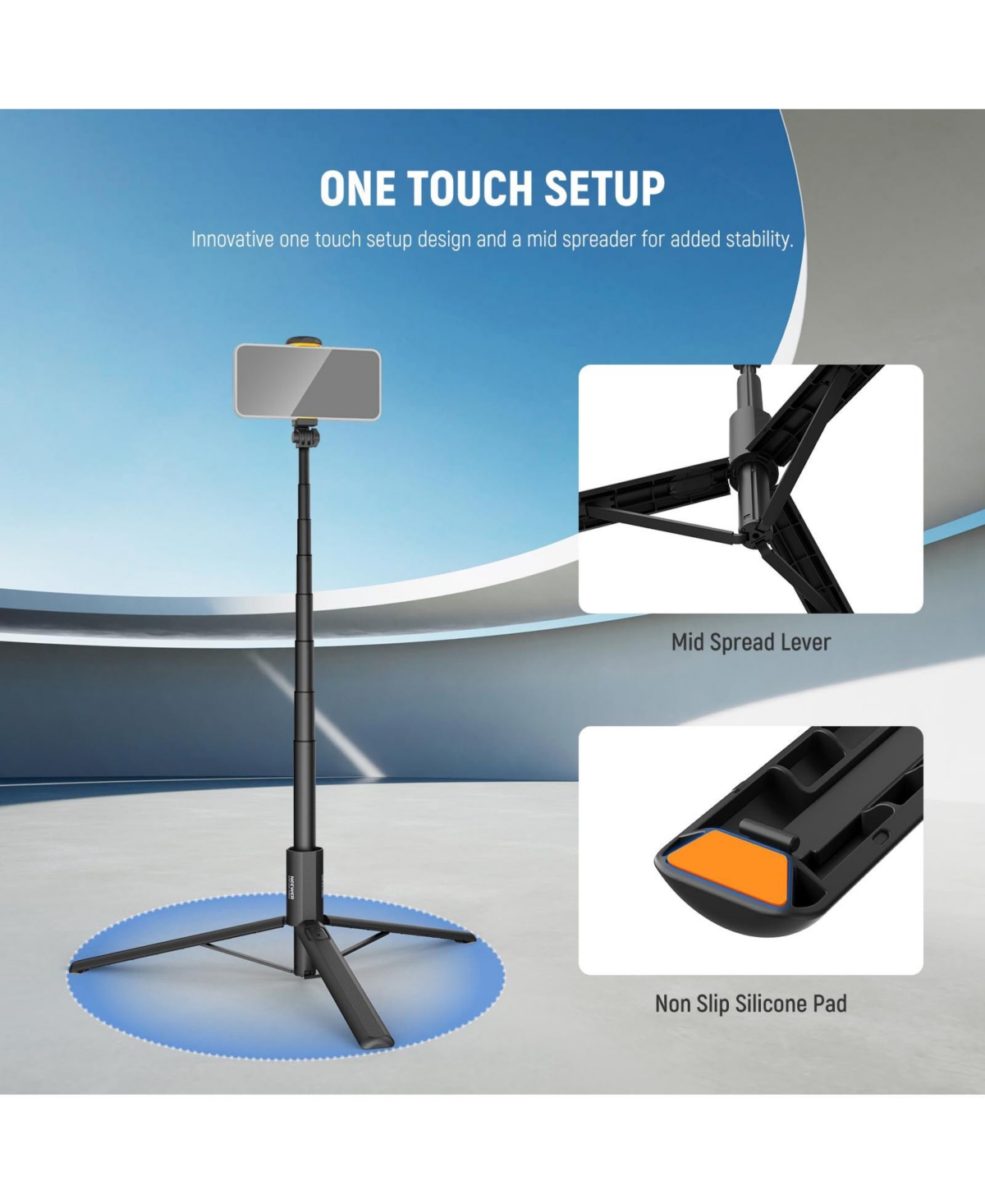 Neewer PA988 Camera Tripod for select iPhone and Android mobile devices