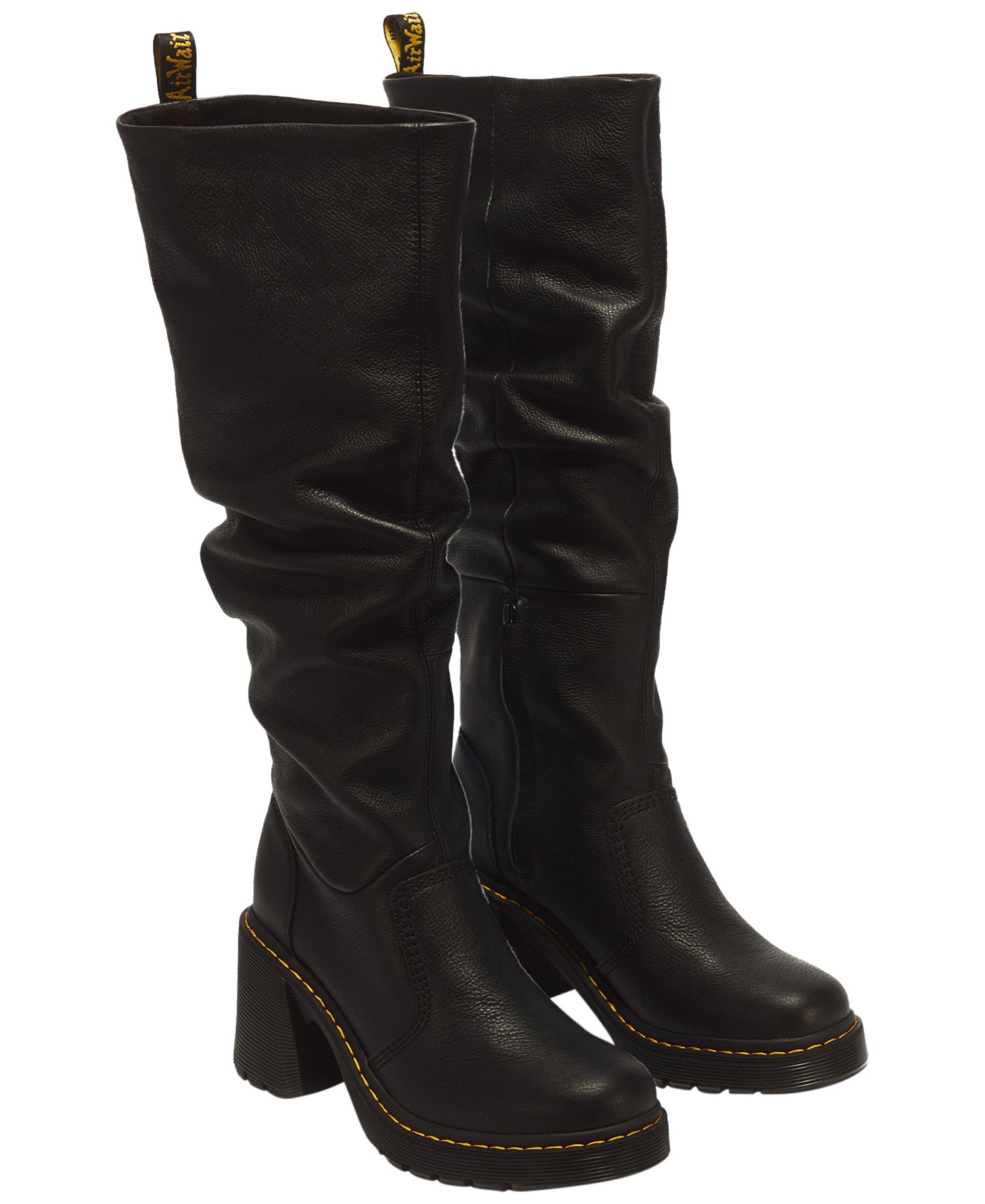 Женские ботинки Dr. Martens Kasey Virginia Leather Round Toe, цвет: Чёрный — фото 5
