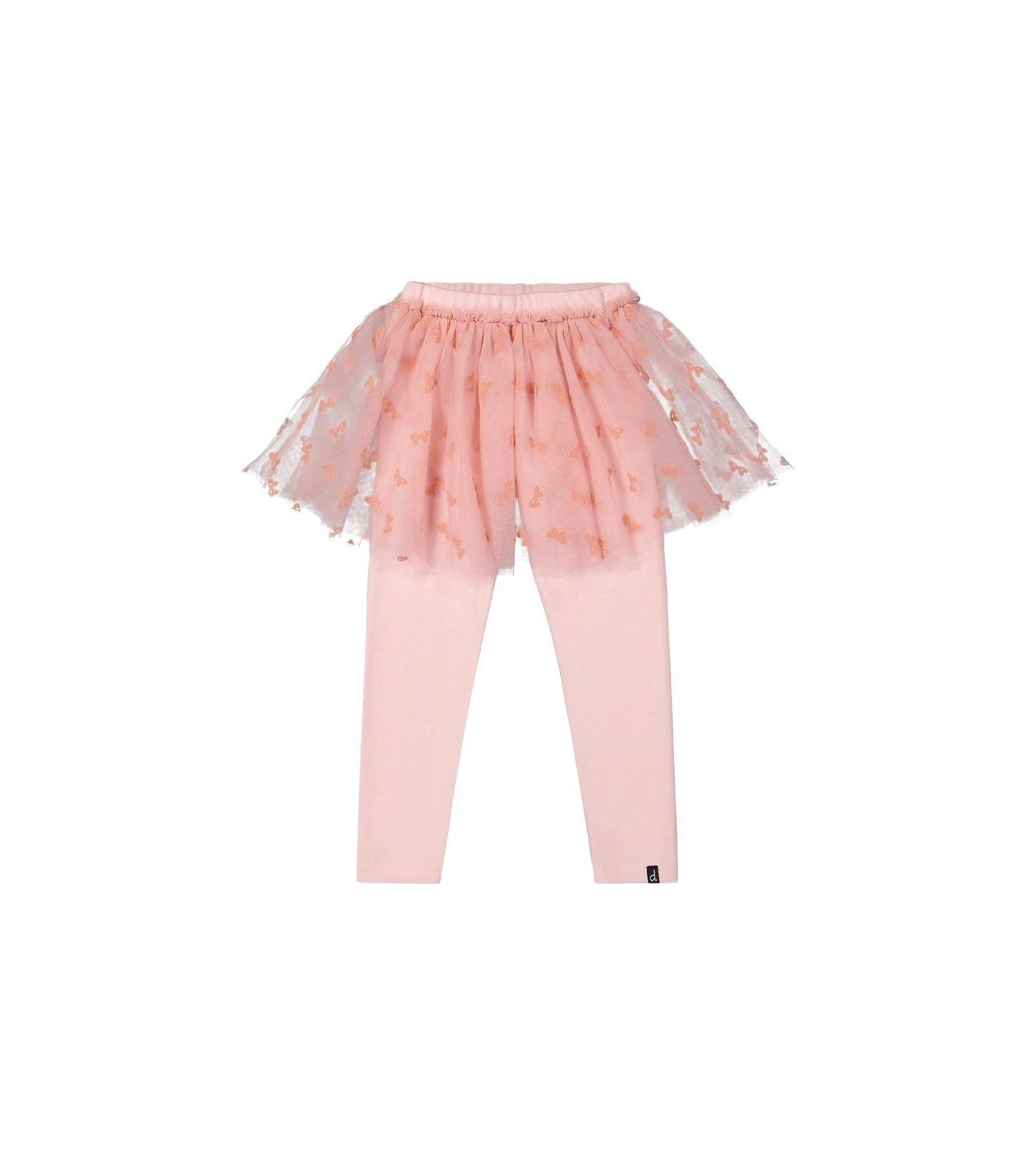 Baby Girls 12M-24M Leggings with Integrated Tulle Skirt Pale Dusty