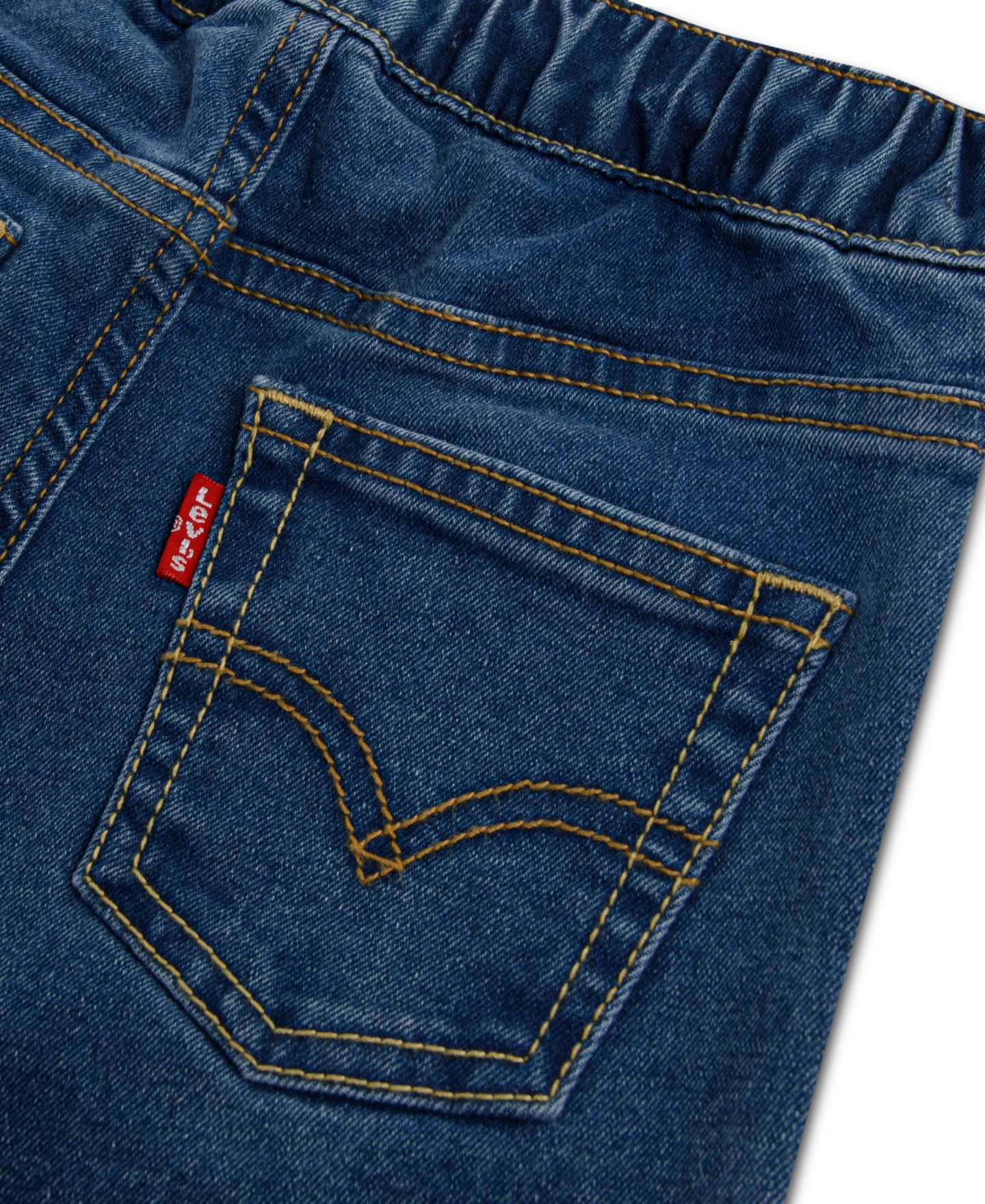 Детский комплект Levi's для мальчиков 2T-4T: топ с медведем и джинсовые брюки, цвет: Levi's Egret — фото 3