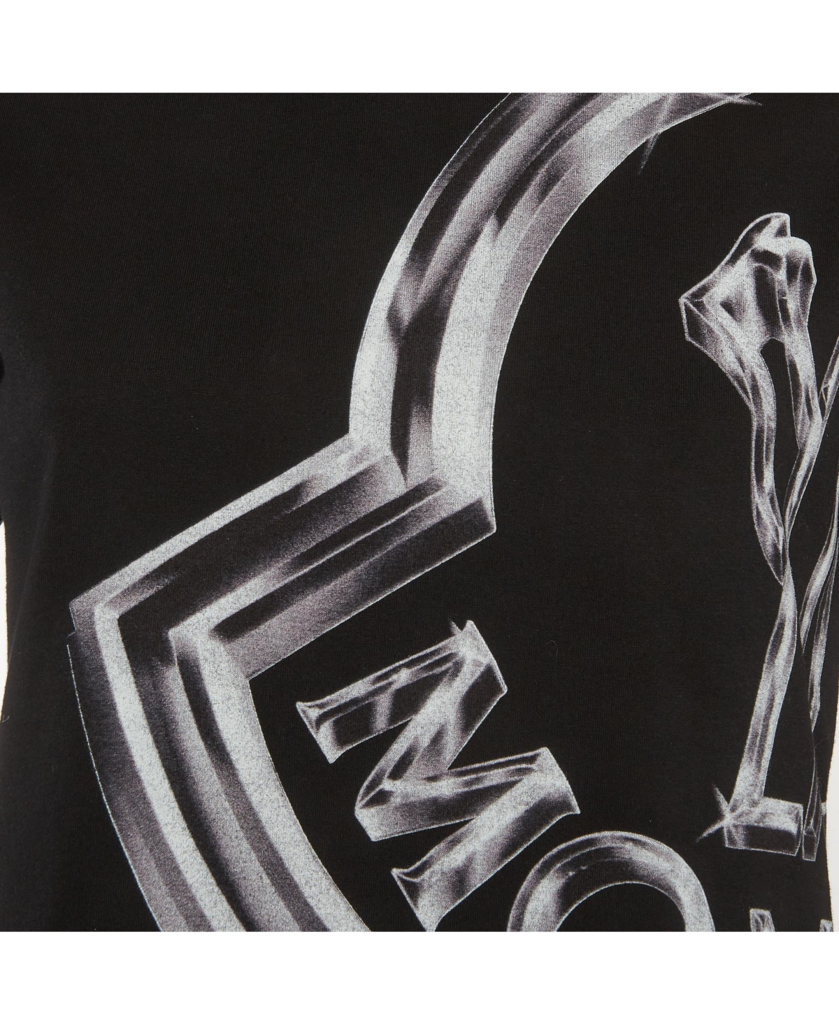 Pre-Owned Moncler Women's Metallic-Effect Logo Cotton T-Shirt