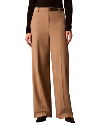 Women's Wide-Leg High-Rise Pants