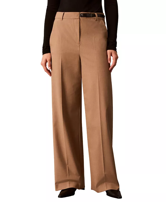 Women's Wide-Leg High-Rise Pants