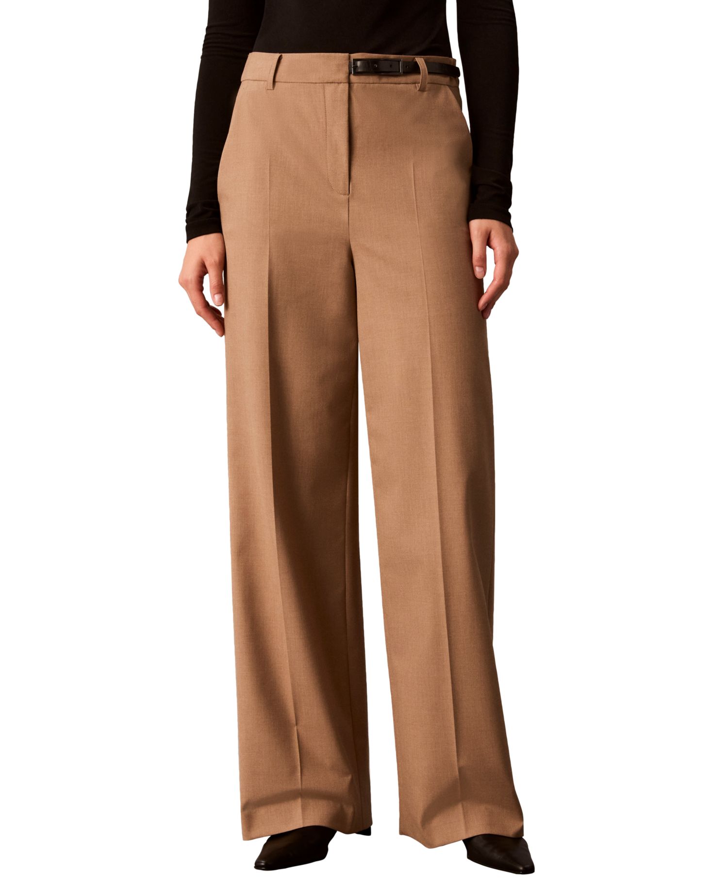 Women's Wide-Leg High-Rise Pants