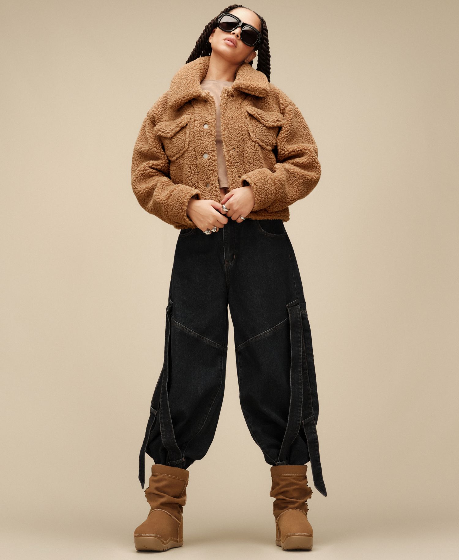 UGG Women's Frankie Collared Neck Short Trucker Jacket