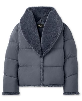 UGG Women's Wylda Oversized-Fit Shawl Collar Puffer Jacket