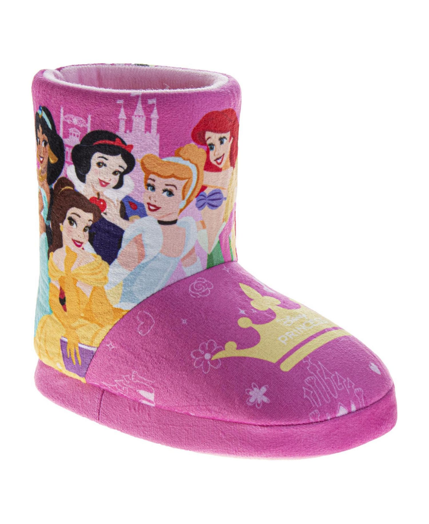 kids Toddler (size 5-6 to 11-12 )Princess Belle Booties Warm, Fluffy, House Slippers