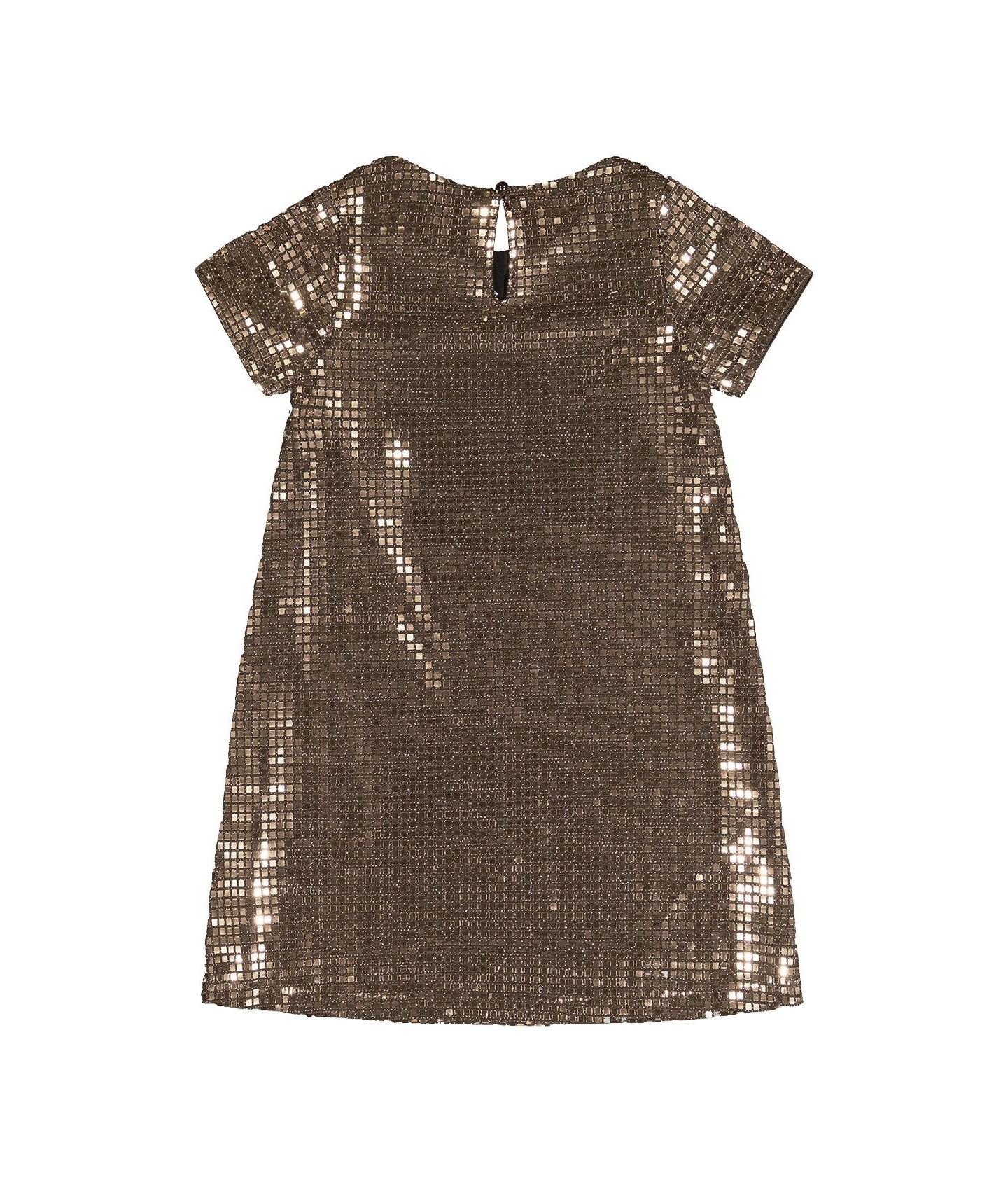 Платье Deux par Deux Short Sleeve A Line Dress для девочек-малышей, цвет: Бежевый — фото 7