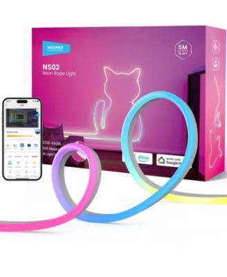 NS02 Camera Lens Filter with 16.4ft, RGB for Google Assistant Alexa