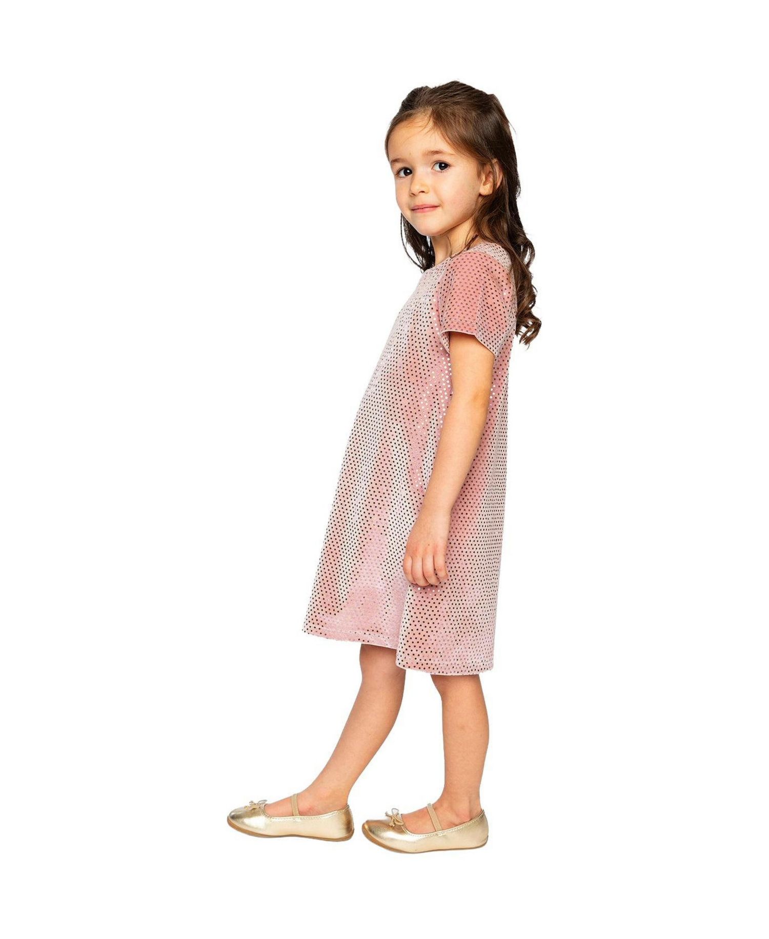 Big Girls 6-14Y Short Sleeve A Line Dress